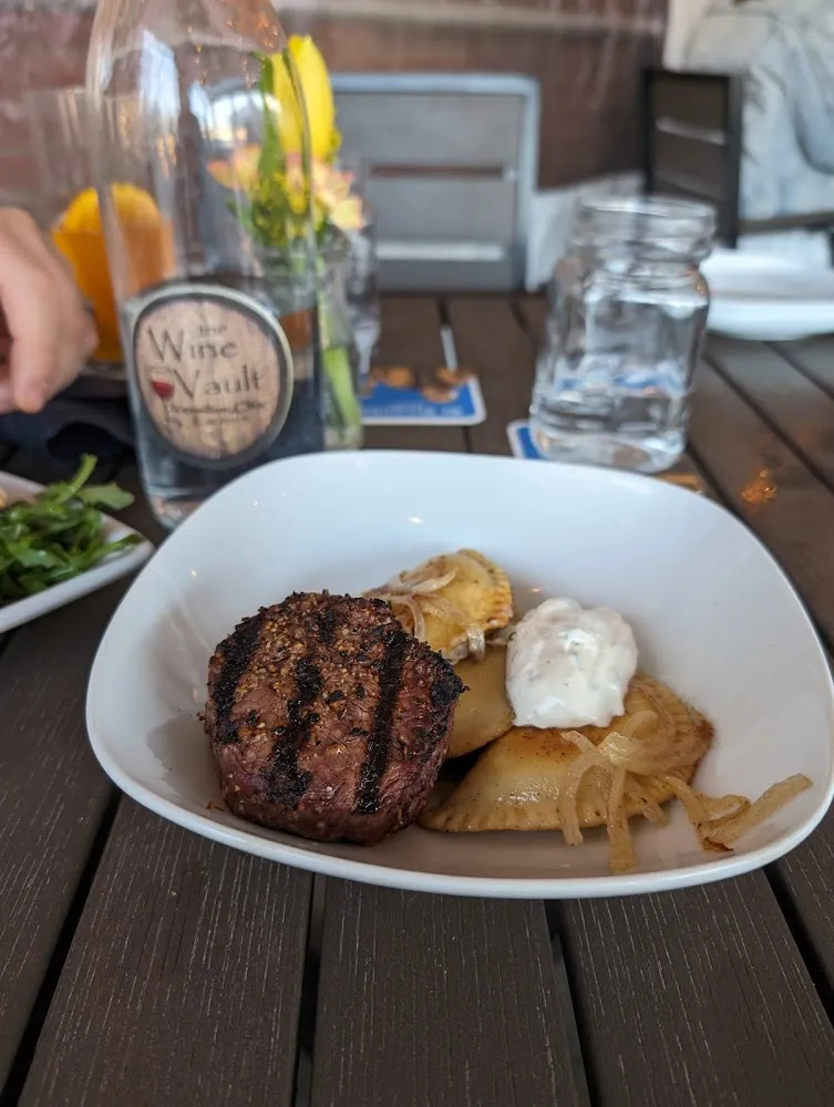 Perogies with Filet Q